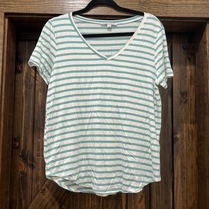 Striped VNeck